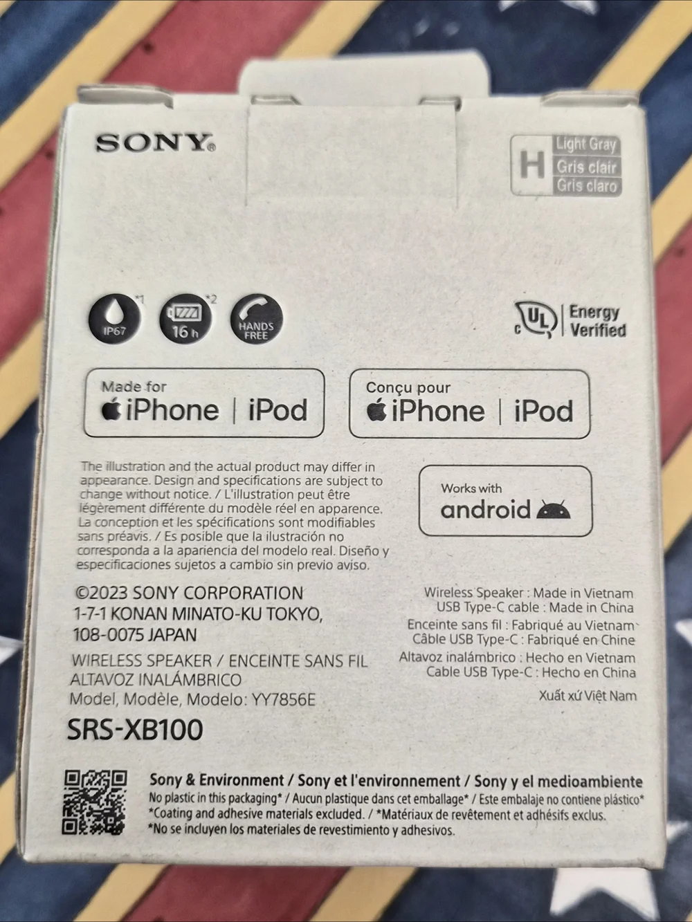 Sony XB100 Wireless Speaker - White